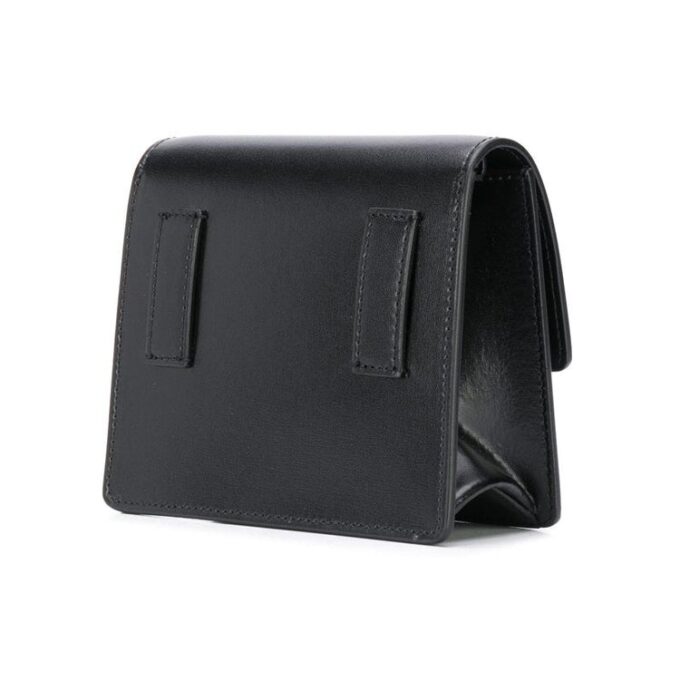 Arrow Deri Messenger Çanta Unisex Siyah