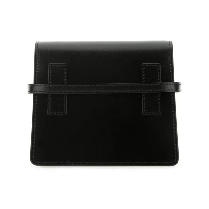 Arrow Deri Messenger Çanta Unisex Siyah