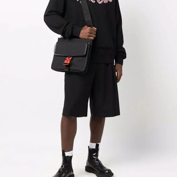 Off-White Erkek Siyah Omuz Çantası