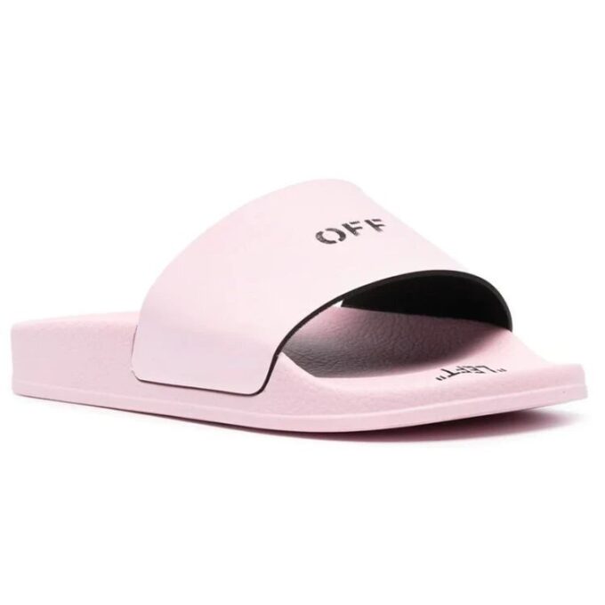 Off-White Logo Terlikler Pembe